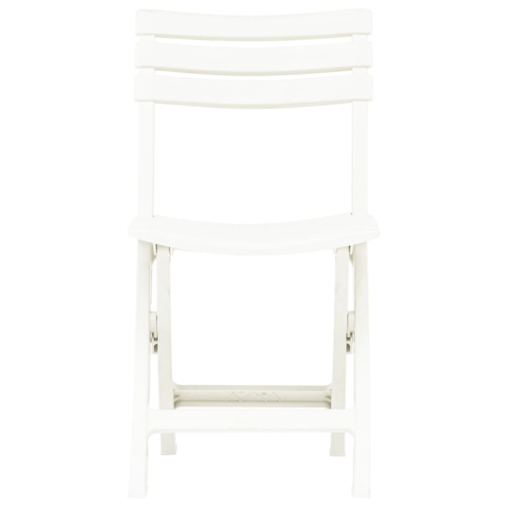 Tuinstoelen Inklapbaar Kunststof Wit