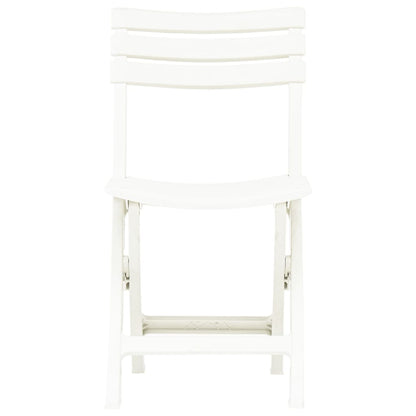 Tuinstoelen Inklapbaar Kunststof Wit