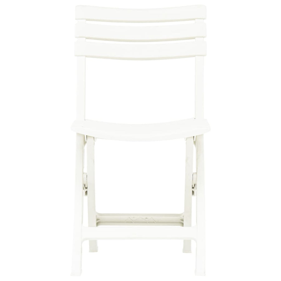 Tuinstoelen Inklapbaar Kunststof Wit