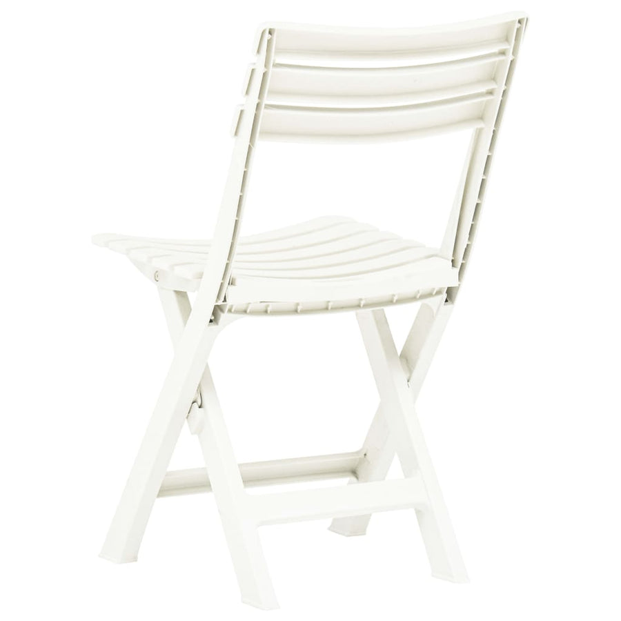 Tuinstoelen Inklapbaar Kunststof Wit