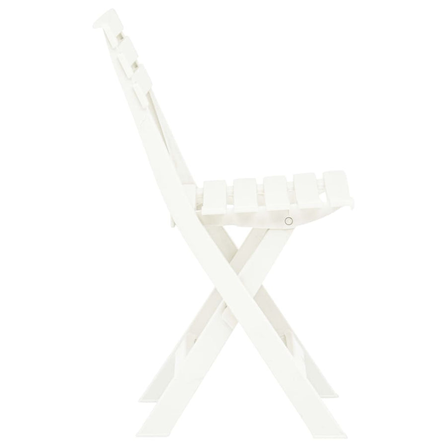 Tuinstoelen Inklapbaar Kunststof Wit