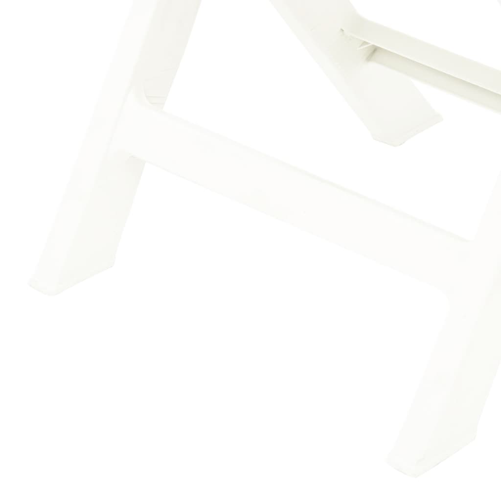 Tuinstoelen Inklapbaar Kunststof Wit