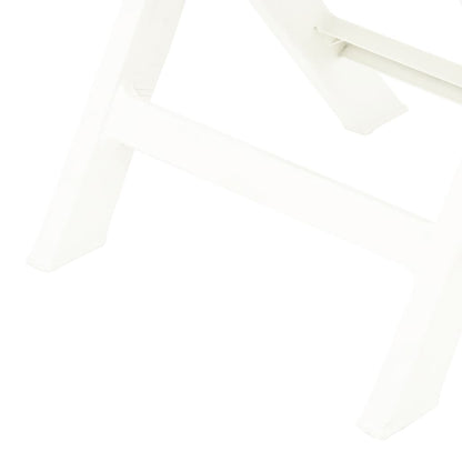 Tuinstoelen Inklapbaar Kunststof Wit