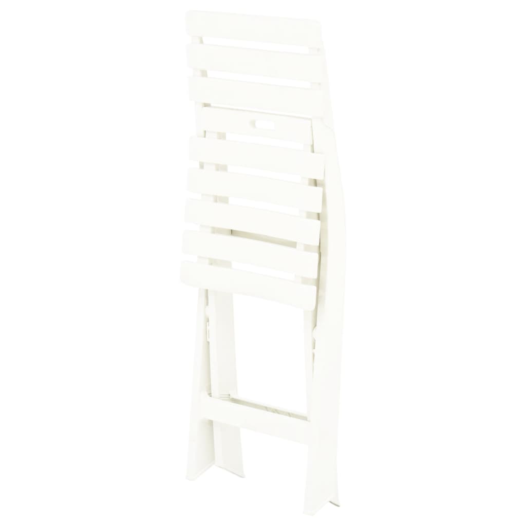 Tuinstoelen Inklapbaar Kunststof Wit
