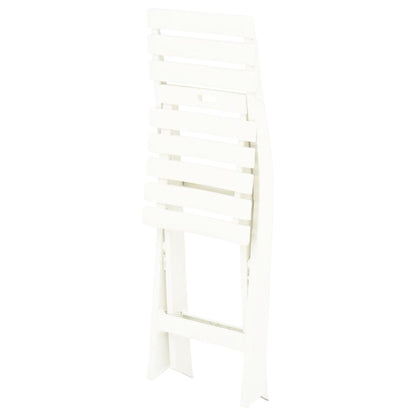 Tuinstoelen Inklapbaar Kunststof Wit