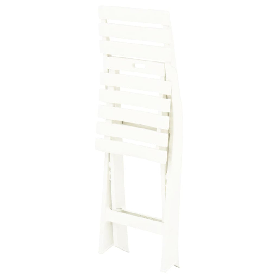 Tuinstoelen Inklapbaar Kunststof Wit
