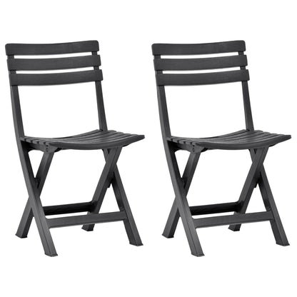 Tuinstoelen Inklapbaar Kunststof Antraciet