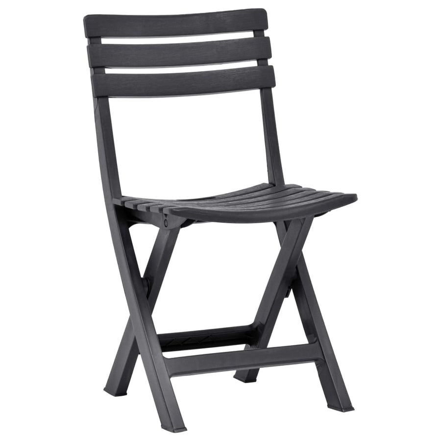 Tuinstoelen Inklapbaar Kunststof Antraciet