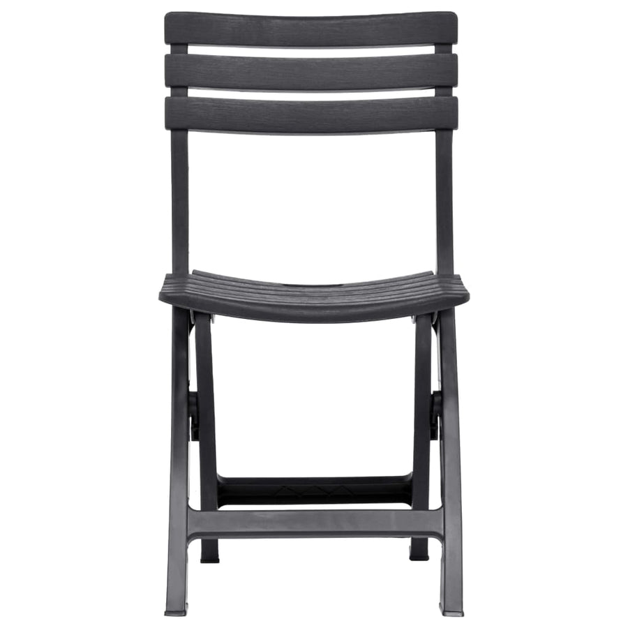 Tuinstoelen Inklapbaar Kunststof Antraciet