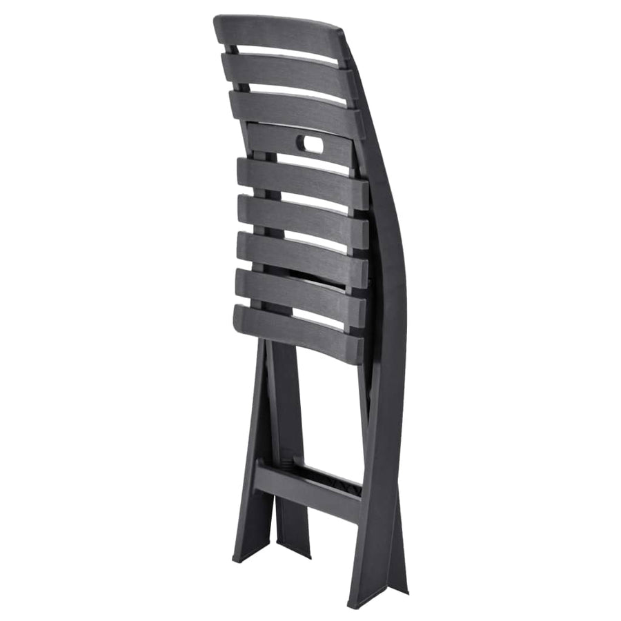 Tuinstoelen Inklapbaar Kunststof Antraciet