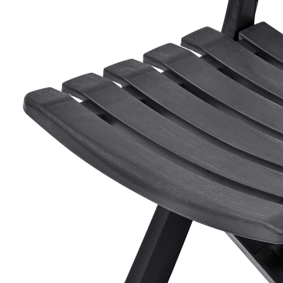 Tuinstoelen Inklapbaar Kunststof Antraciet