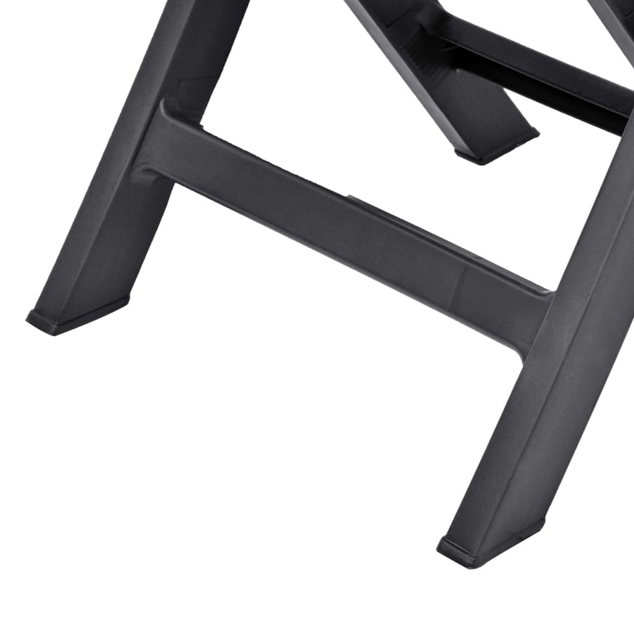 Tuinstoelen Inklapbaar Kunststof Antraciet