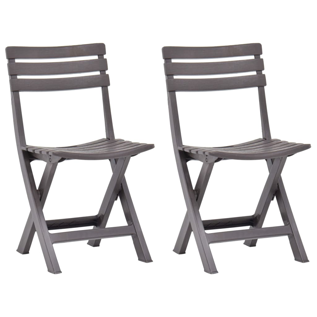 Tuinstoelen Inklapbaar Kunststof Mokka
