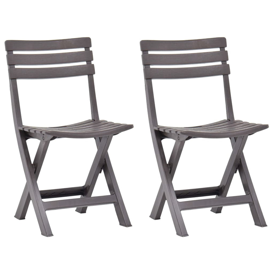Tuinstoelen Inklapbaar Kunststof Mokka