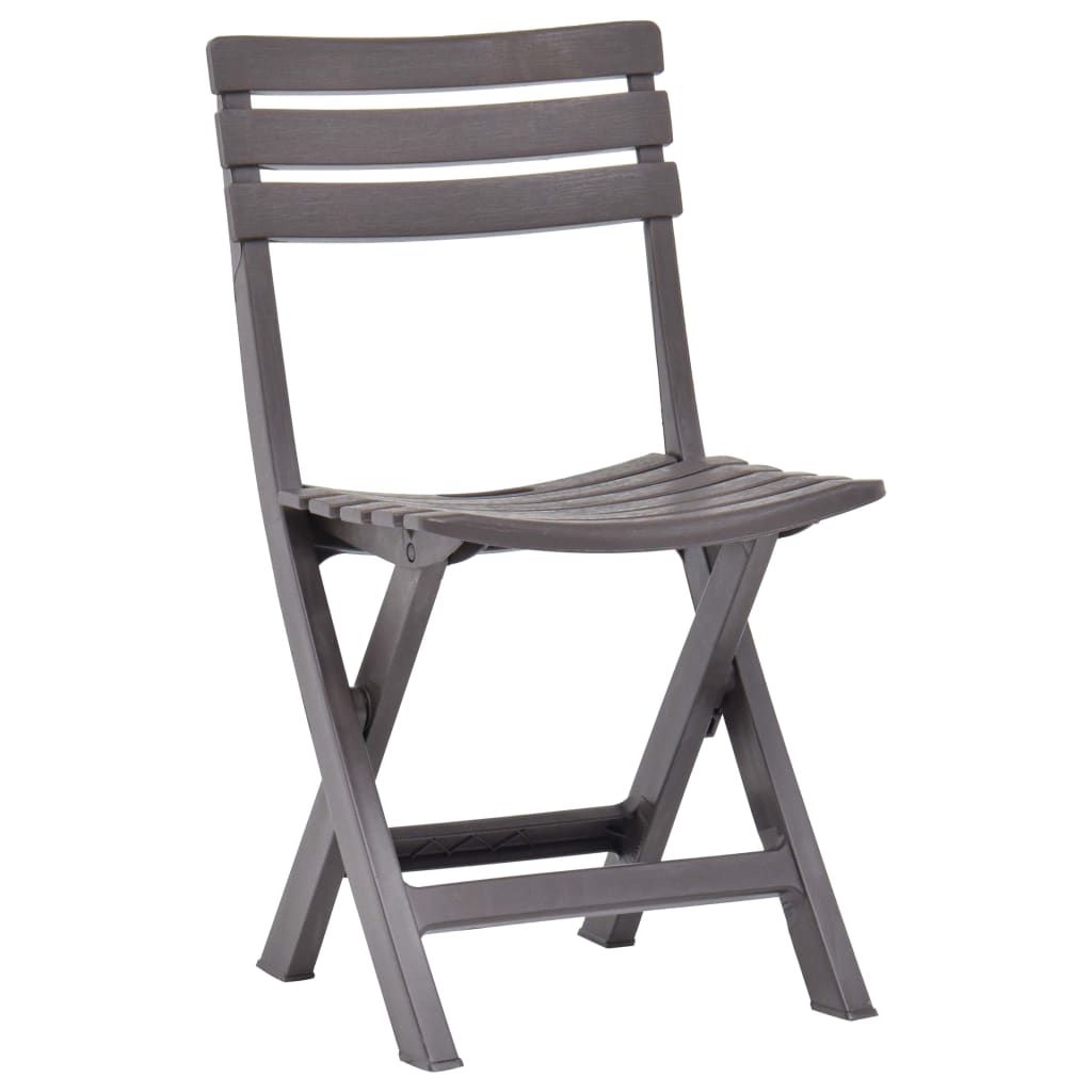 Tuinstoelen Inklapbaar Kunststof Mokka
