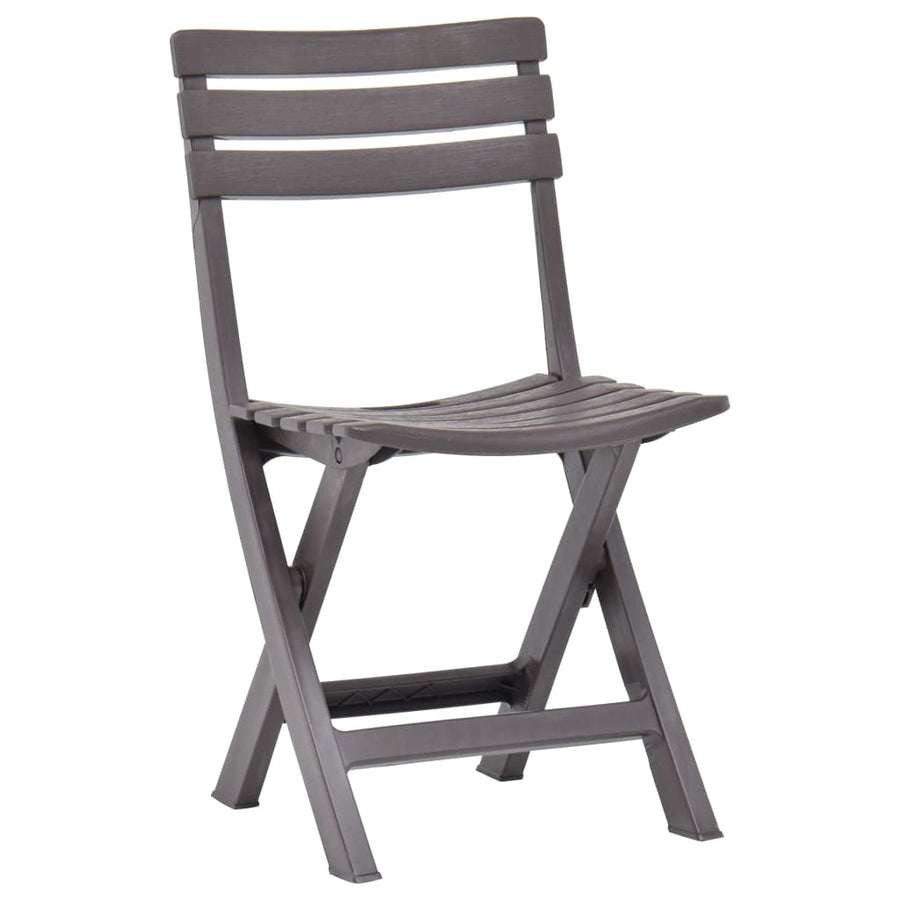 Tuinstoelen Inklapbaar Kunststof Mokka