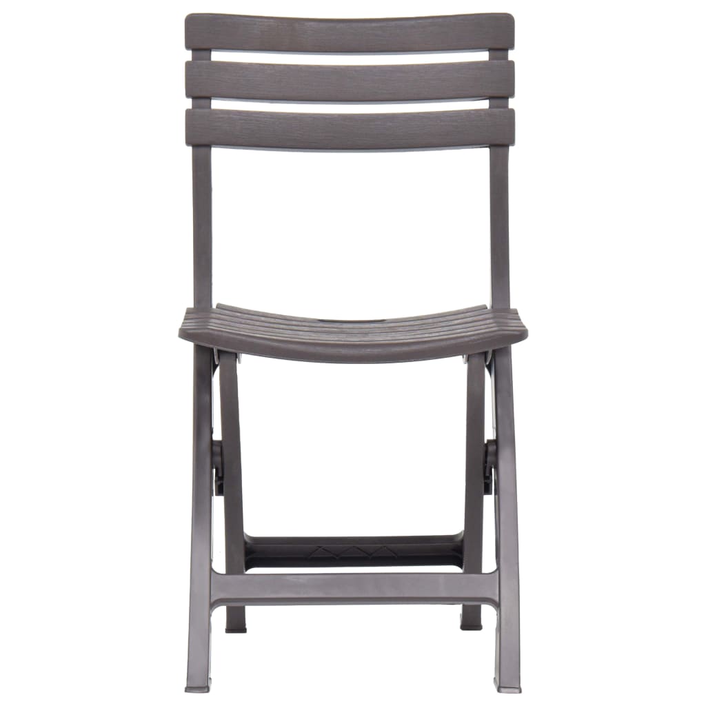 Tuinstoelen Inklapbaar Kunststof Mokka