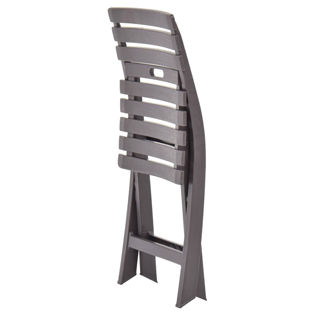 Tuinstoelen Inklapbaar Kunststof Mokka