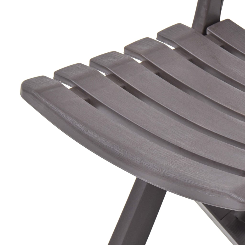 Tuinstoelen Inklapbaar Kunststof Mokka