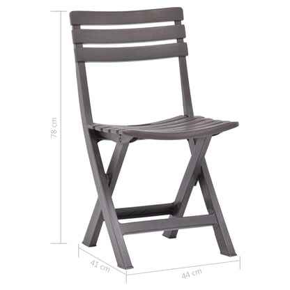 Tuinstoelen Inklapbaar Kunststof Mokka