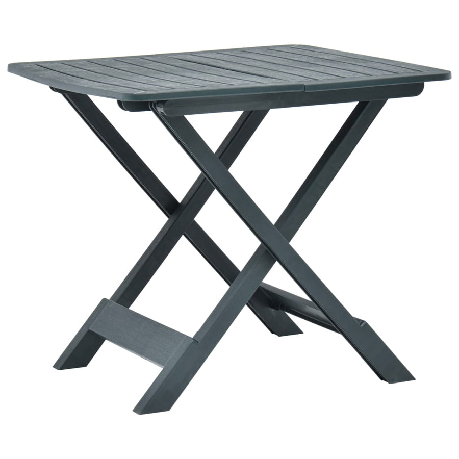 Tuintafel Inklapbaar 79X72X70 Cm Kunststof Groen