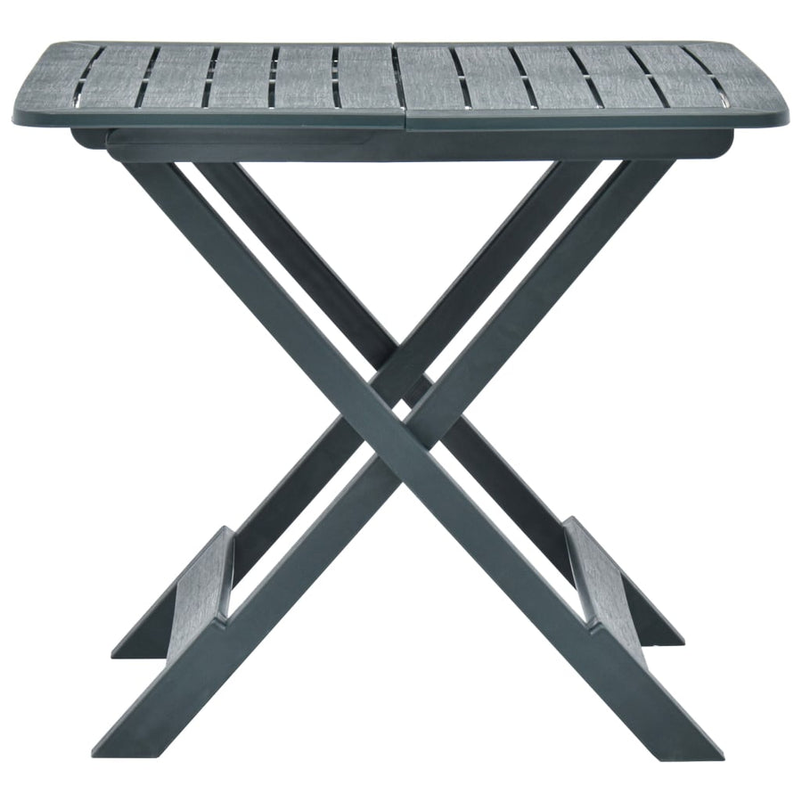 Tuintafel Inklapbaar 79X72X70 Cm Kunststof Groen