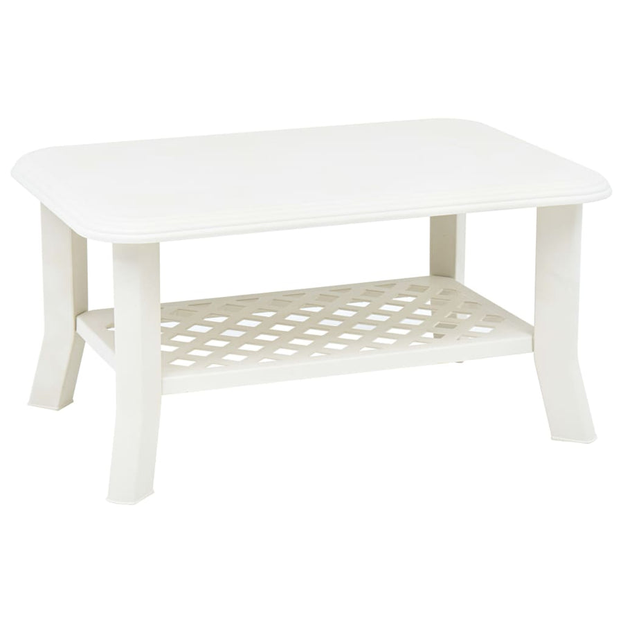 Salontafel 90X60X46 Cm Kunststof Wit