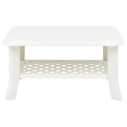 Salontafel 90X60X46 Cm Kunststof Wit