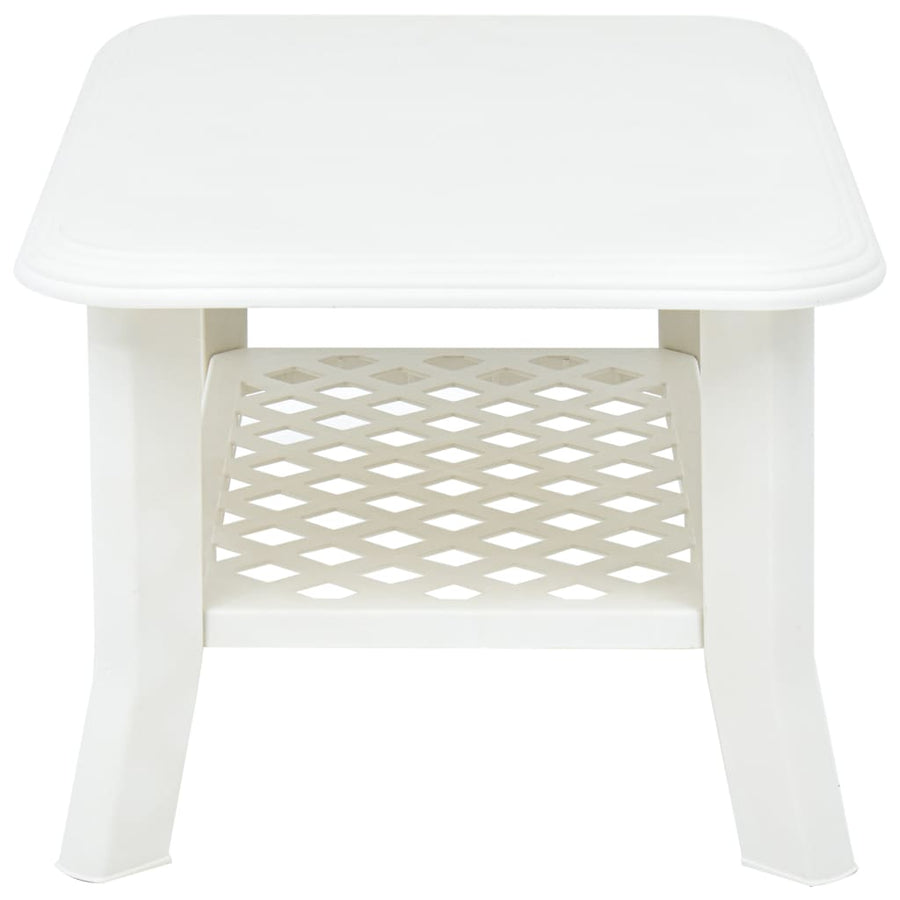 Salontafel 90X60X46 Cm Kunststof Wit