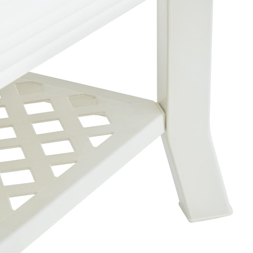 Salontafel 90X60X46 Cm Kunststof Wit