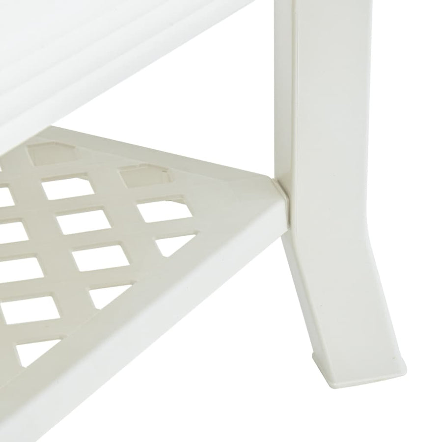 Salontafel 90X60X46 Cm Kunststof Wit