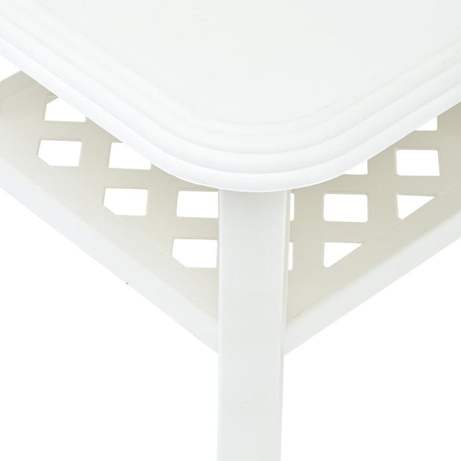 Salontafel 90X60X46 Cm Kunststof Wit