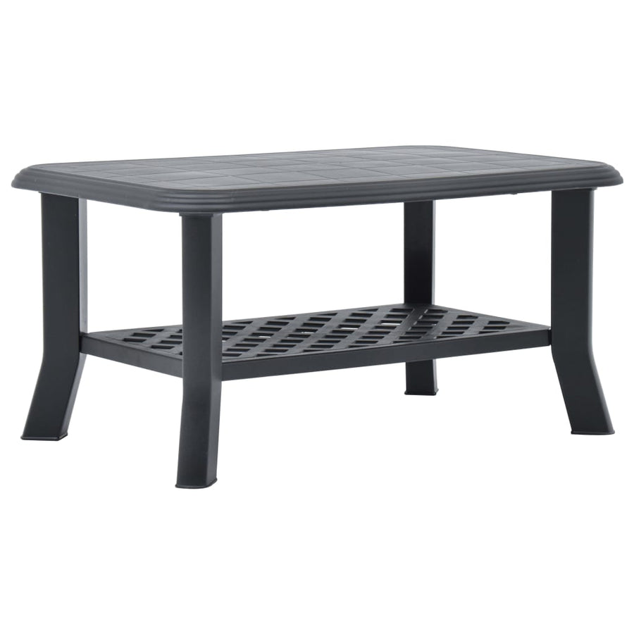 Salontafel 90X60X46 Cm Kunststof Antraciet