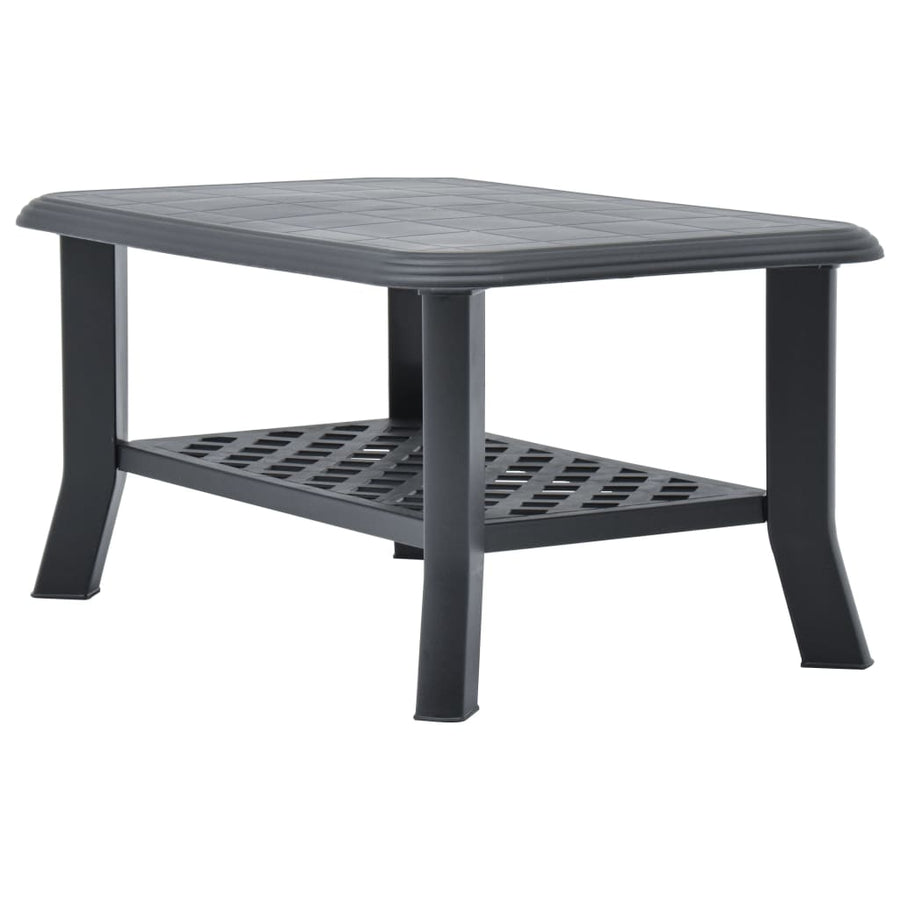 Salontafel 90X60X46 Cm Kunststof Antraciet