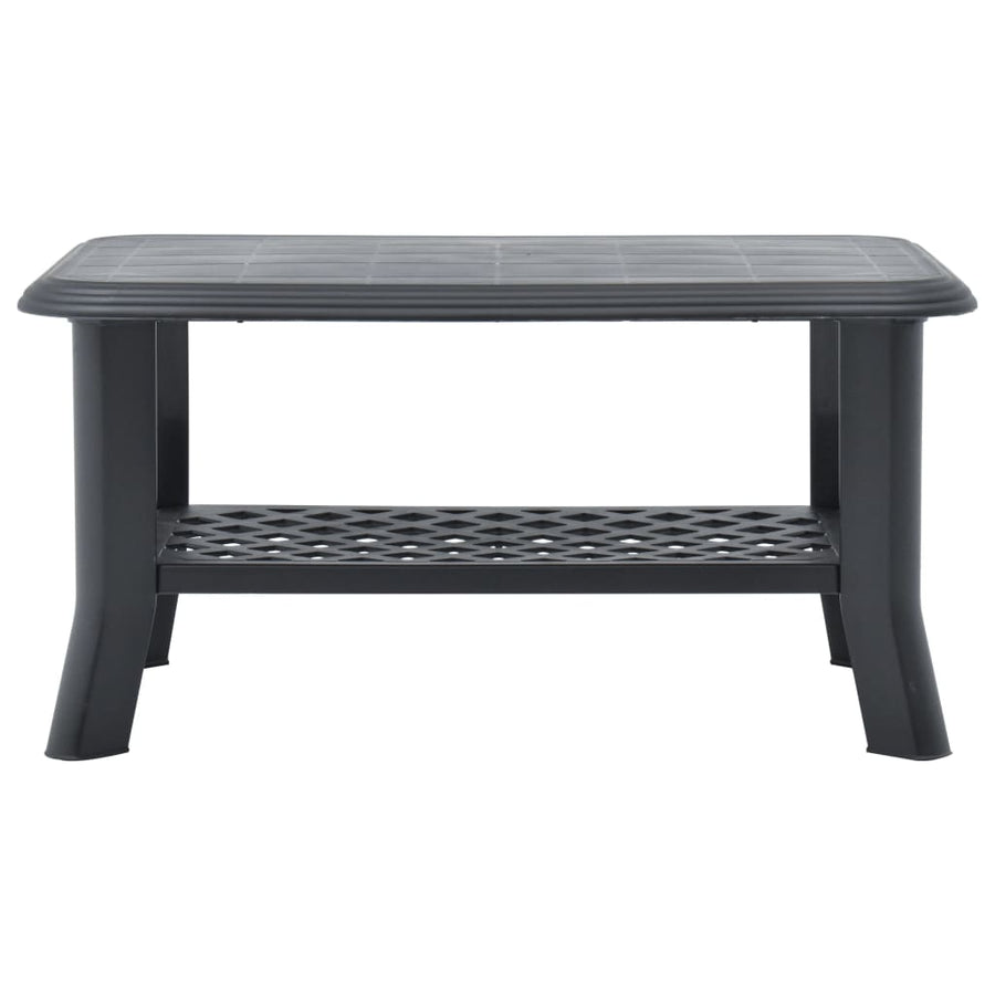 Salontafel 90X60X46 Cm Kunststof Antraciet