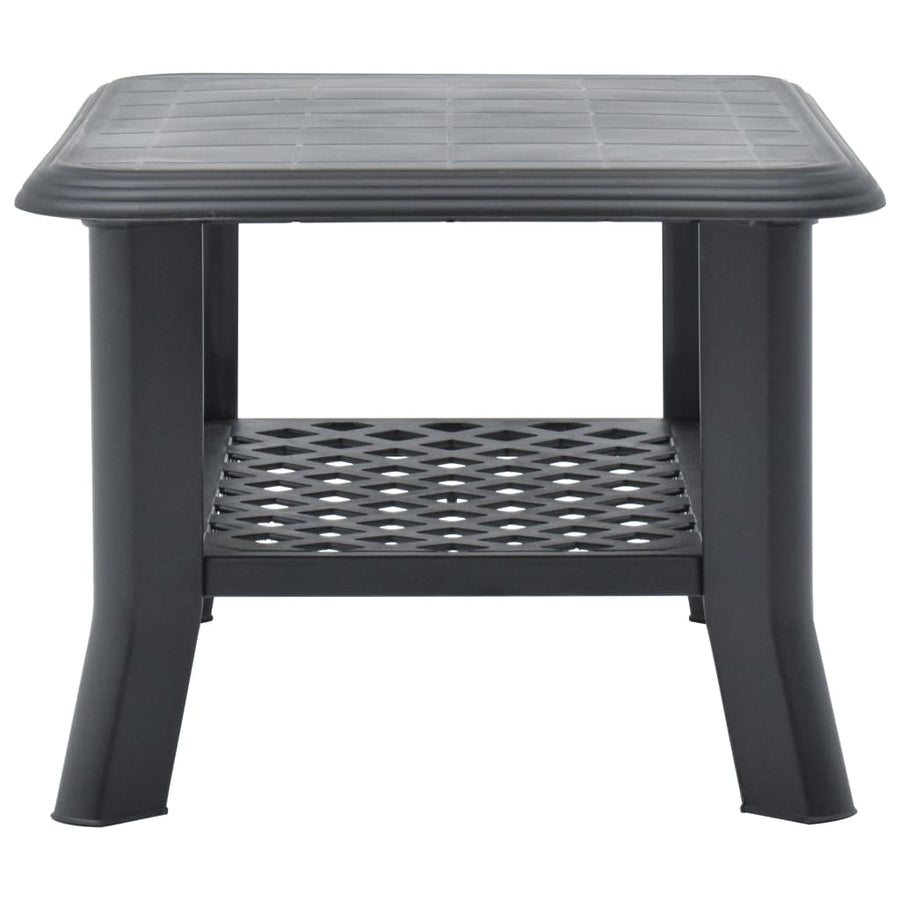 Salontafel 90X60X46 Cm Kunststof Antraciet