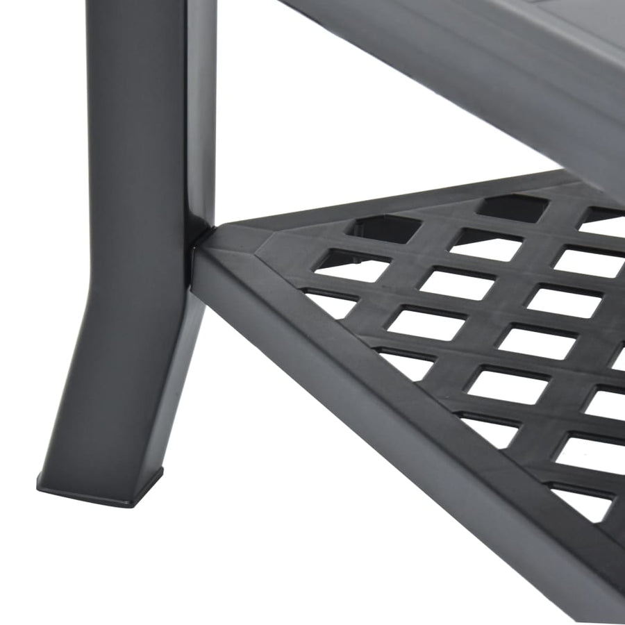 Salontafel 90X60X46 Cm Kunststof Antraciet