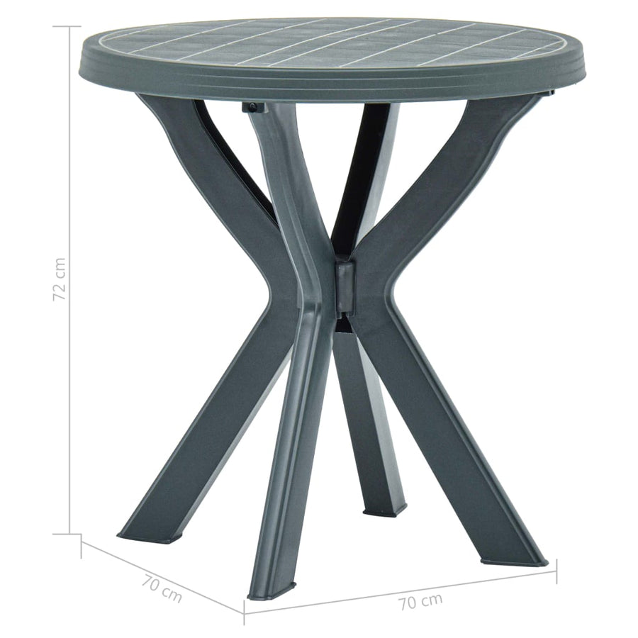 Bistrotafel Ø70 Cm Kunststof Groen