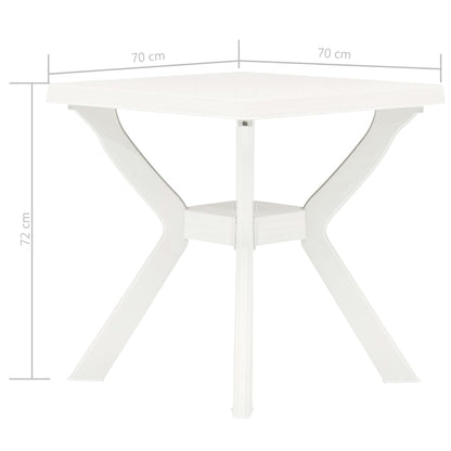 Bistrotafel 70X70X72 Cm Kunststof Wit