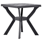 Bistro table 70x70x72 cm plastic anthracite