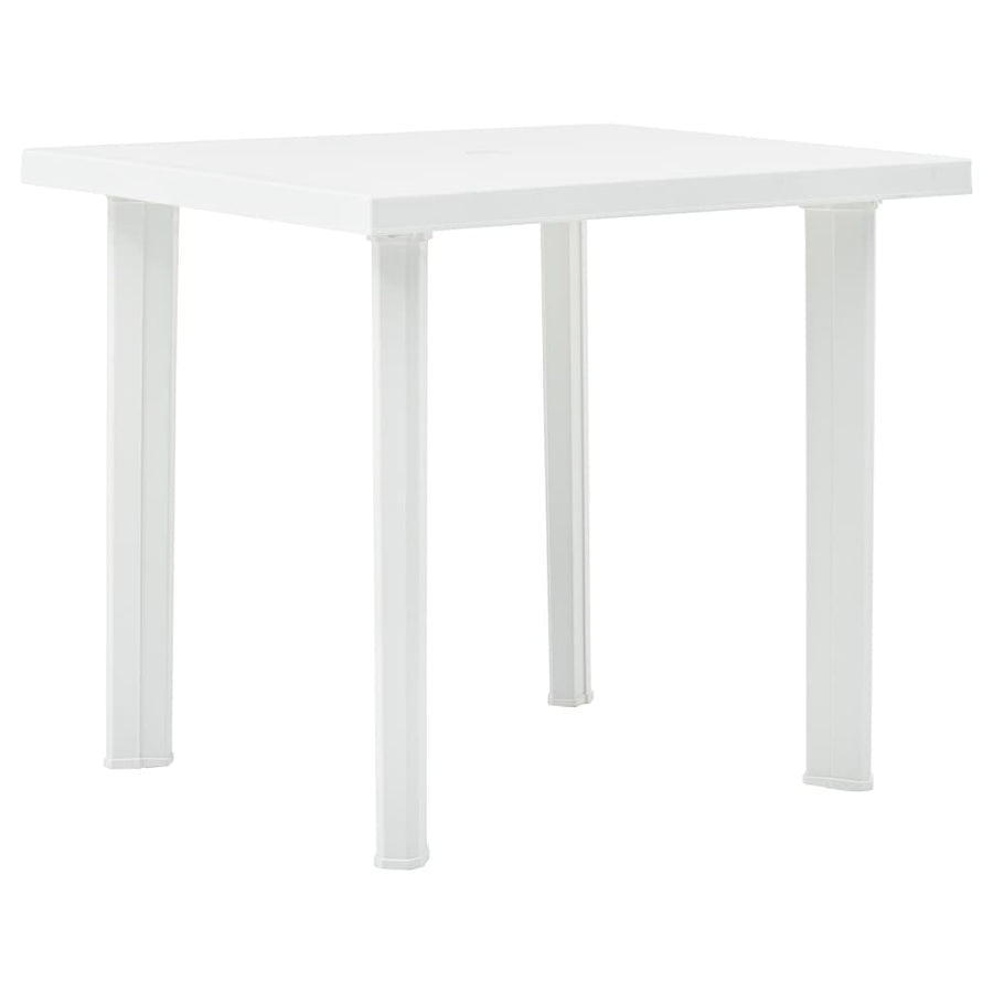 Tuintafel 80X75X72 Cm Kunststof Wit