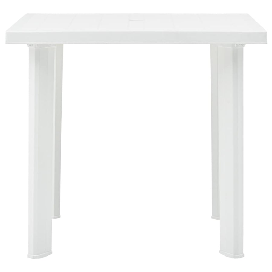 Tuintafel 80X75X72 Cm Kunststof Wit