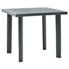 Garden table 80x75x72 cm plastic green