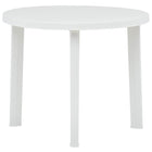 Tuintafel 89 cm kunststof wit