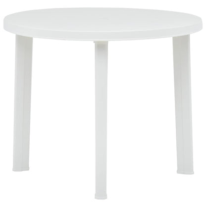 Tuintafel 89 Cm Kunststof Wit