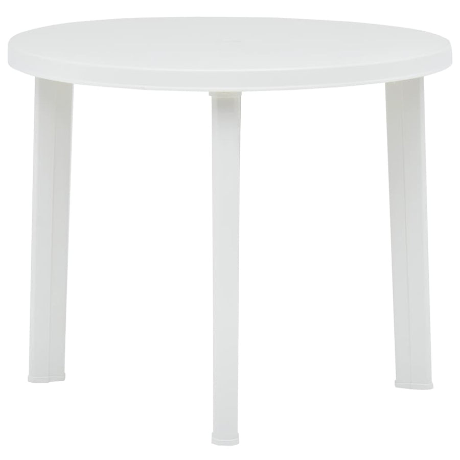 Tuintafel 89 Cm Kunststof Wit