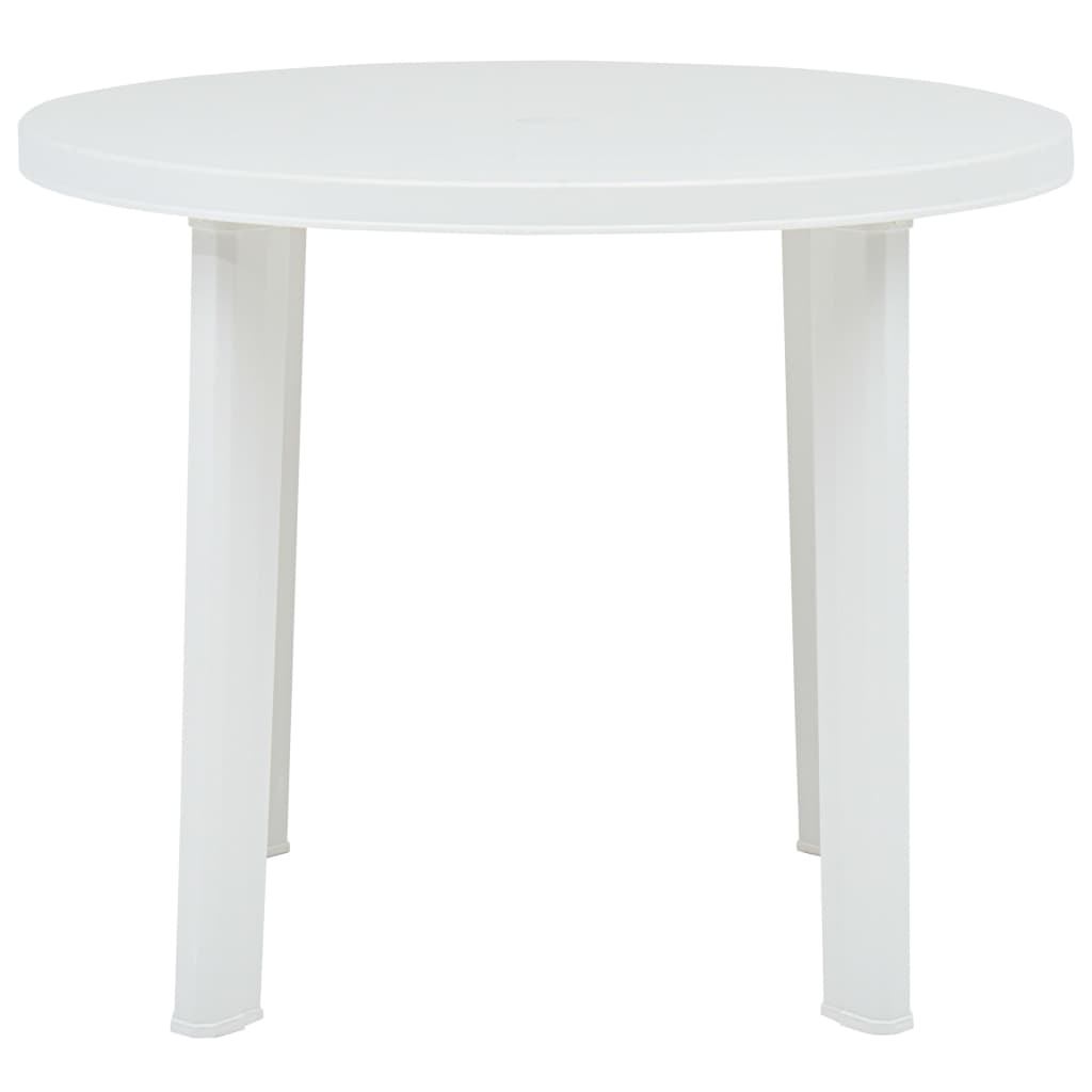 Tuintafel 89 Cm Kunststof Wit