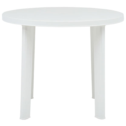 Tuintafel 89 Cm Kunststof Wit