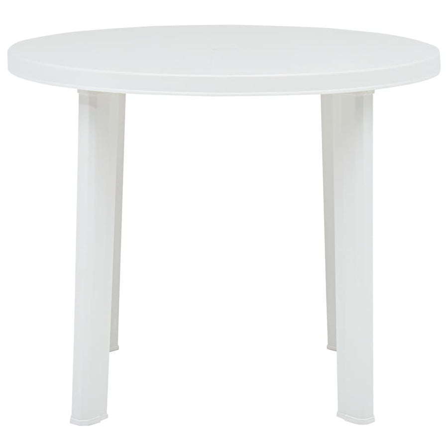 Tuintafel 89 Cm Kunststof Wit