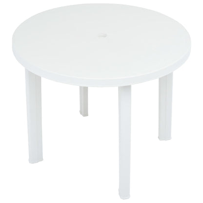 Tuintafel 89 Cm Kunststof Wit